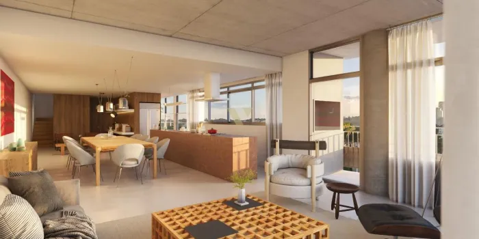Cobertura Duplex no Ecoville  Bloma | Terraço amplo e vista para o skyline