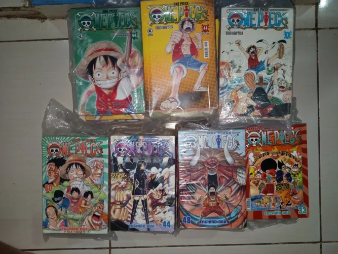 Coleção Mangás One piece até o número 60