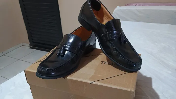 Loafer mocassim de couro legítimo 