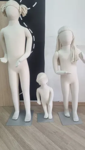 Kit com 3 manequins flexível