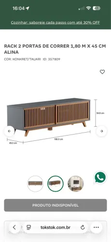 Rack Tok&Stok 1,80cm
