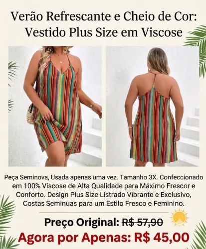 Vestido plus size.
