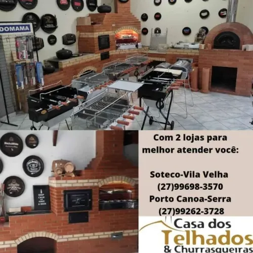 Telhas, madeira para telhado, churrasqueiras, pergolados