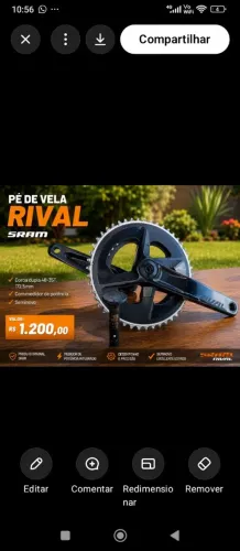 Pedivela Sram com contador de potência