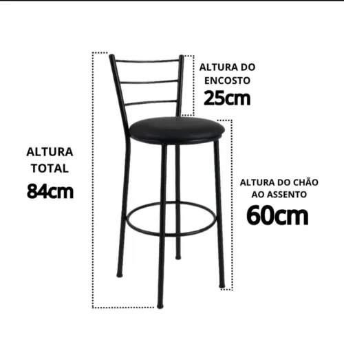 4 banquetas média R$ : 270,00