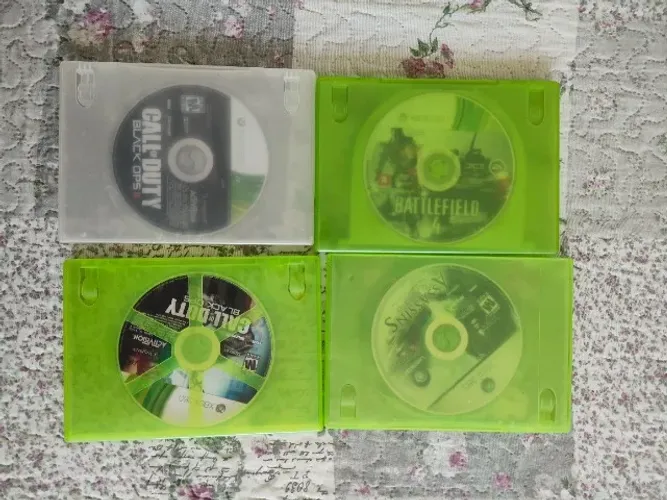 Jogos Xbox 360 -Black Ops 1 e 2, BF4 e Assassins