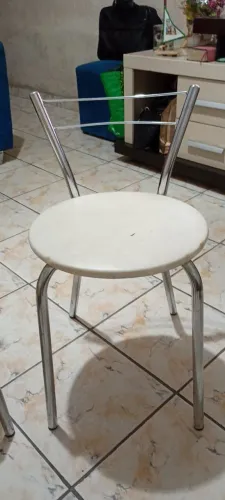 Banquetas cromadas 70 reais cada