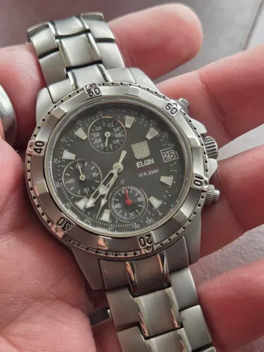 Relógio Elgin Diver 200m Titanium 