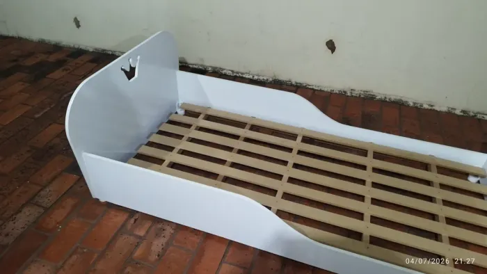 Cama infantil MDF Brranca para colchão 88x1.88
