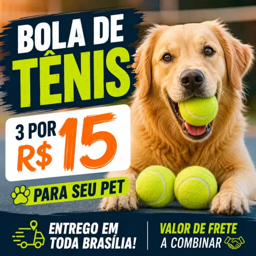 Bola de tênis para seu Pet 