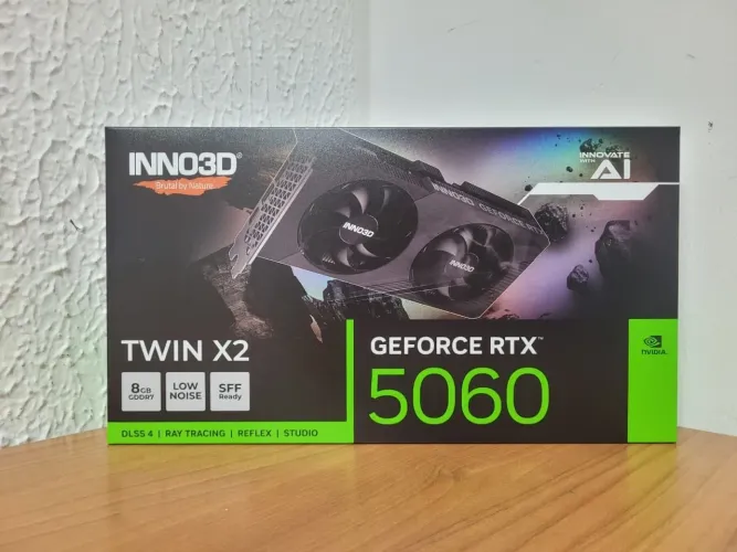 Placa de Vídeo NVIDIA RTX 5060 8GB Twin X2 INNO3D
