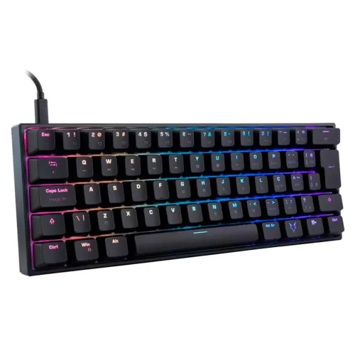 Teclado Mecânico Gamer Husky Blizzard, 60%, RGB, Switch Gateron Brown, ABNT2, Preto