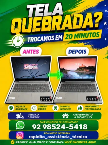 Tela / Display para Notebook - modelos variados 