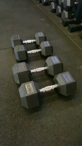 Dumbell halter sextavado