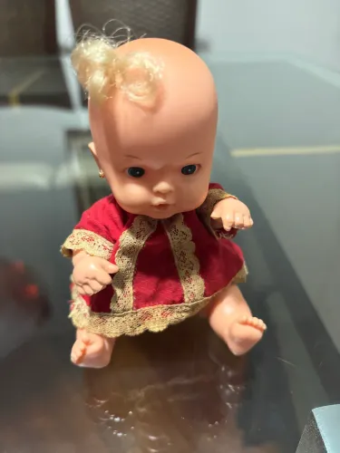 Boneca Chuquinha vestido vermelho - Item raro Anos 80