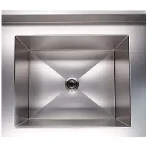 Mesa Pia Aço Inox Industrial 1,20m x 0,60m com Cuba Esquerda e Prateleira - SEMI NOVA