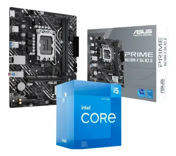 i5 12400F + PLACA MAE H610 ASUS
