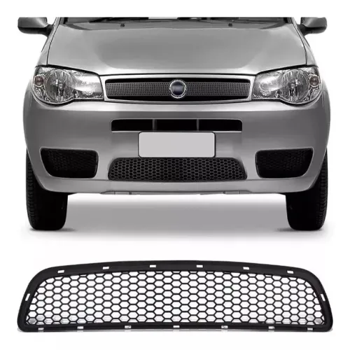 Grade Parachoque Fiat Palio 2004 à 2007 - Perua SW - Central Preto - Fipparts