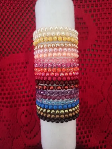 Pulseiras simples de miçanga - unidade ou kit