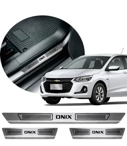 Soleira Aço Inox Chevrolet Onix - Fácil Instalação