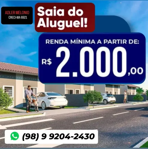 Linda Casa em Condomínio para Rendas de até 2 MIL REAIS.