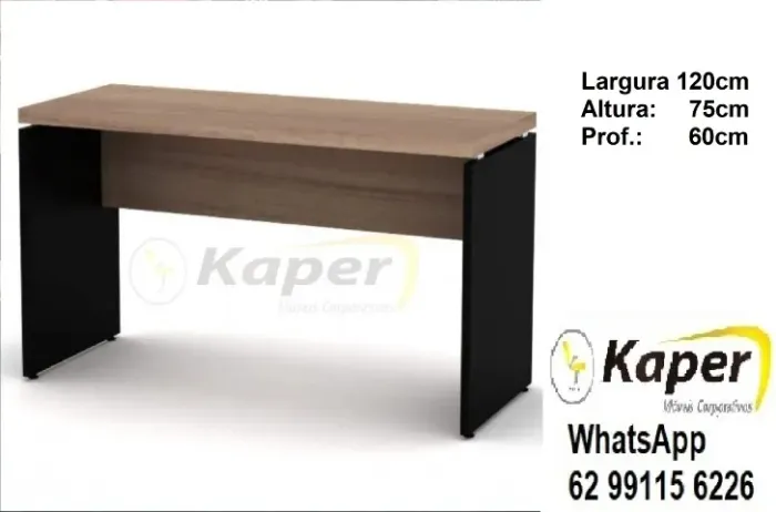 Mesa 120cm para escritório, home office Pandin ( novo ) Promoção