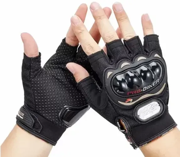 * Luva Manopla para Moto Modelo Meio Dedo Bike Motocross Bicicleta Fitness Ginástica z351