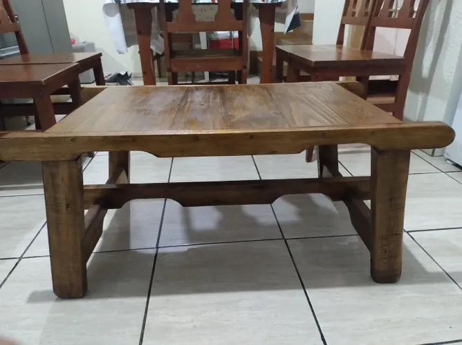 Mesa de centro rústica