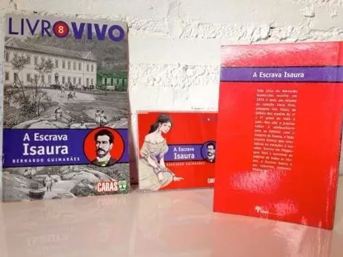 C602 - Livro A Escrava Isaura + Resumo + Cd literatura brasileira 