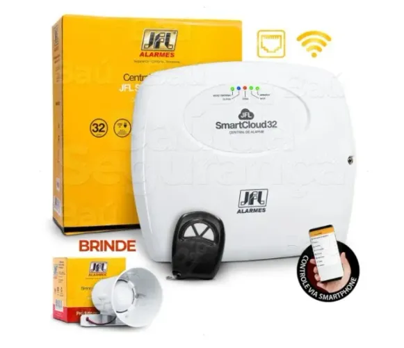 kit alarme para residencia ou loja com aplicativo instalado.