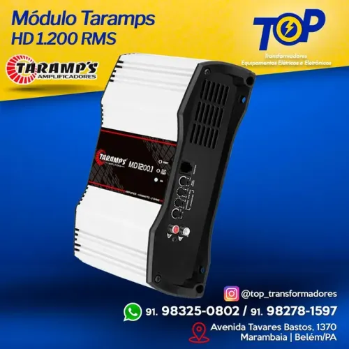 Amplificador taramps MD 1.200 1 canal 2 ou 4 ohms 