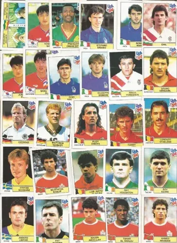 figurinhas copa mundo 1994 - temos varios numeros - enviar lista A PARTIR 40.00 CADA