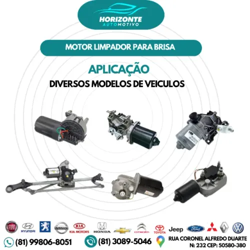 MOTOR LIMPADOR DIVERSOS MODELOS DE VEICULOS