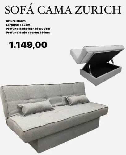 Sofá cama zurich- ENTREGA HOJE!!