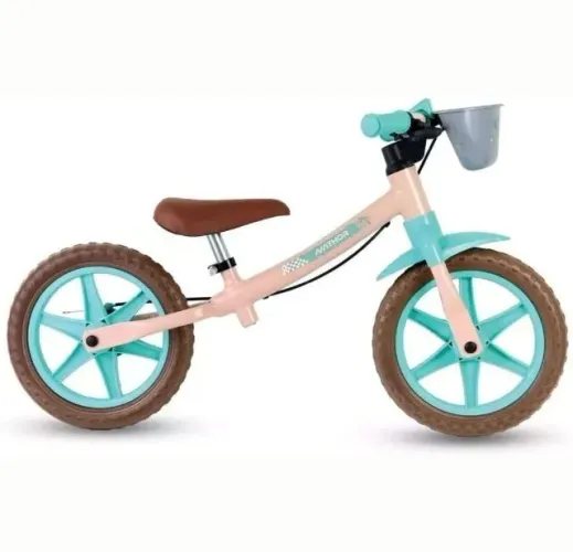 Bicicleta de Equilíbrio Infantil Bike Balance Nathor Sem Pedal Aro 12 8858