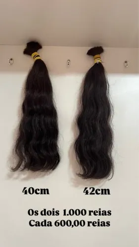 Cabelo Humano Natural 40cm e 42cm