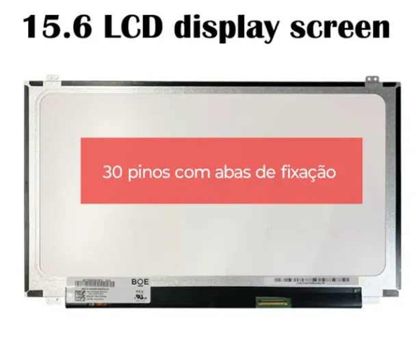 Tela display led slim notebook 15.6 polegadas 30 pinos