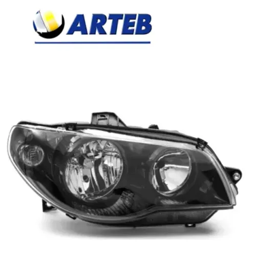 Farol Principal Fiat Palio/Siena/Strada/Weekend Masc. Negra Celebration Arteb 2005/2018