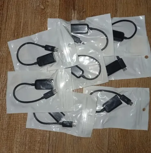 Lote 8 adaptadores OTG celular micro USB