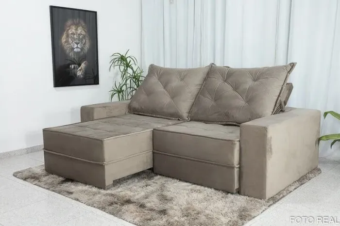 Sofá Retrátil Reclinável Berlim 2.50m molas ensacadas!! Rf8717m