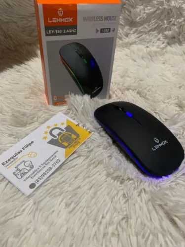 Mouse Sem Fio Recarregável Novo Lehmox LEY-180 Imperdível!