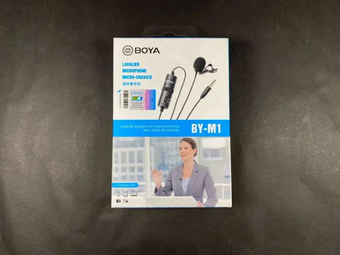 Microfone de Lapela Boya BY-M1 - Qualidade Profissional