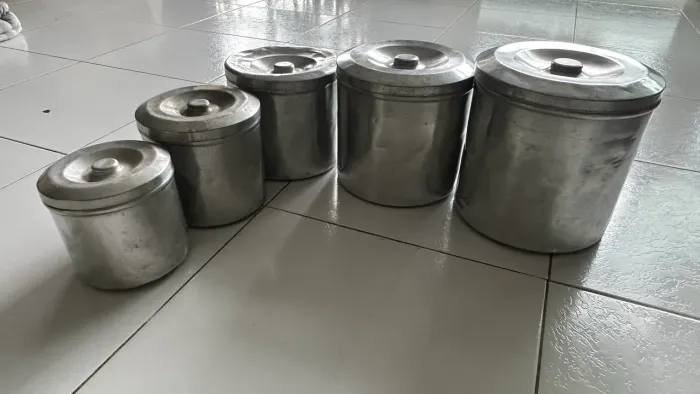 Conjunto potes aluminio