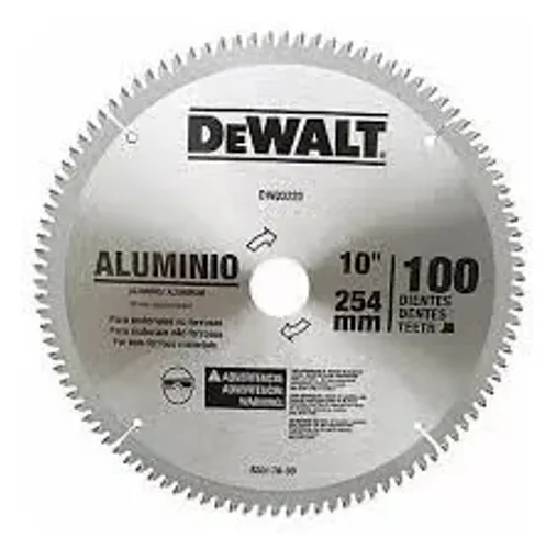 DISCO DE SERRA 10 POL DEWALT 100 DENTES ALUMINIO