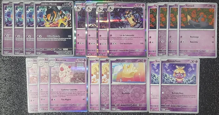 Deck Rocha férrea cartas originais de pokémon