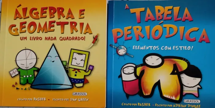 Livros Coleção Ciência Fácil - Álgebra e Geometria & Tabela Periódica