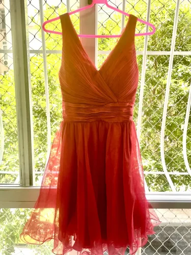 Vestido de Festa Vermelho Adolescente