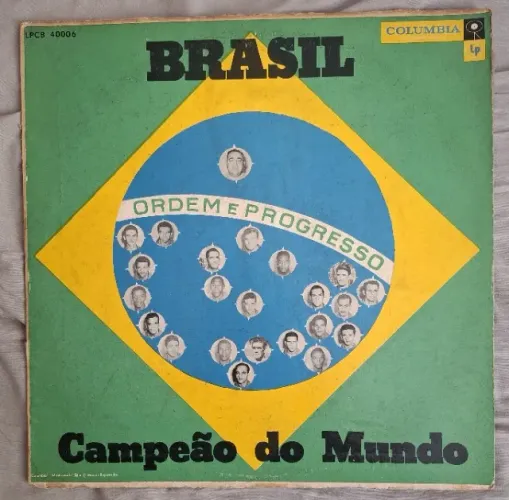 LP de vinil Brasil Campeão do Mundo 1958