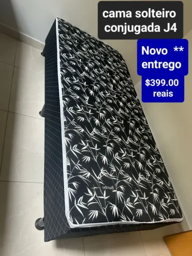 Cama solteiro j4 novo preço de fábrica hoje promoção