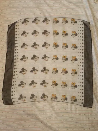 Lenço vintage Mickey e Minnie Disney 